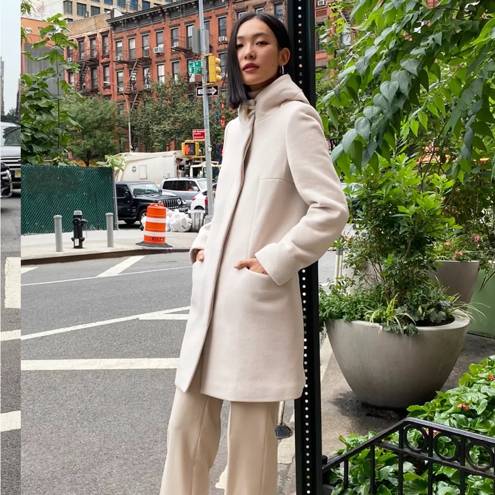 Aritzia babaton wool coat in grey
